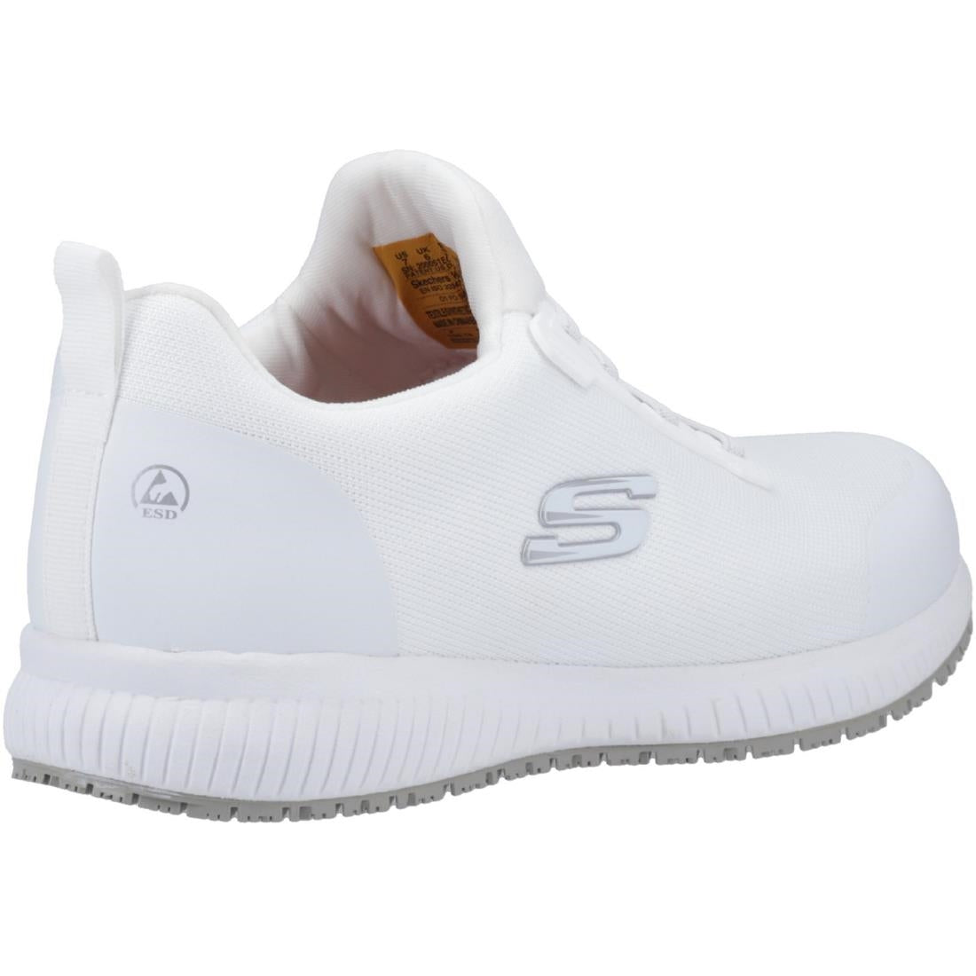 BA157-43 Skechers Slip Resistant Squad Myton Trainers White 43