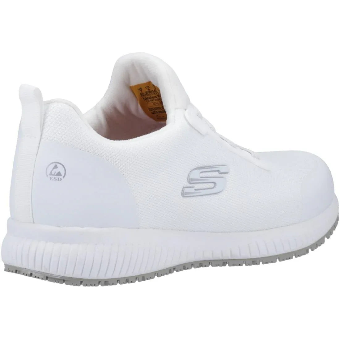 BA157-46 Skechers Slip Resistant Squad Myton Trainers White 46