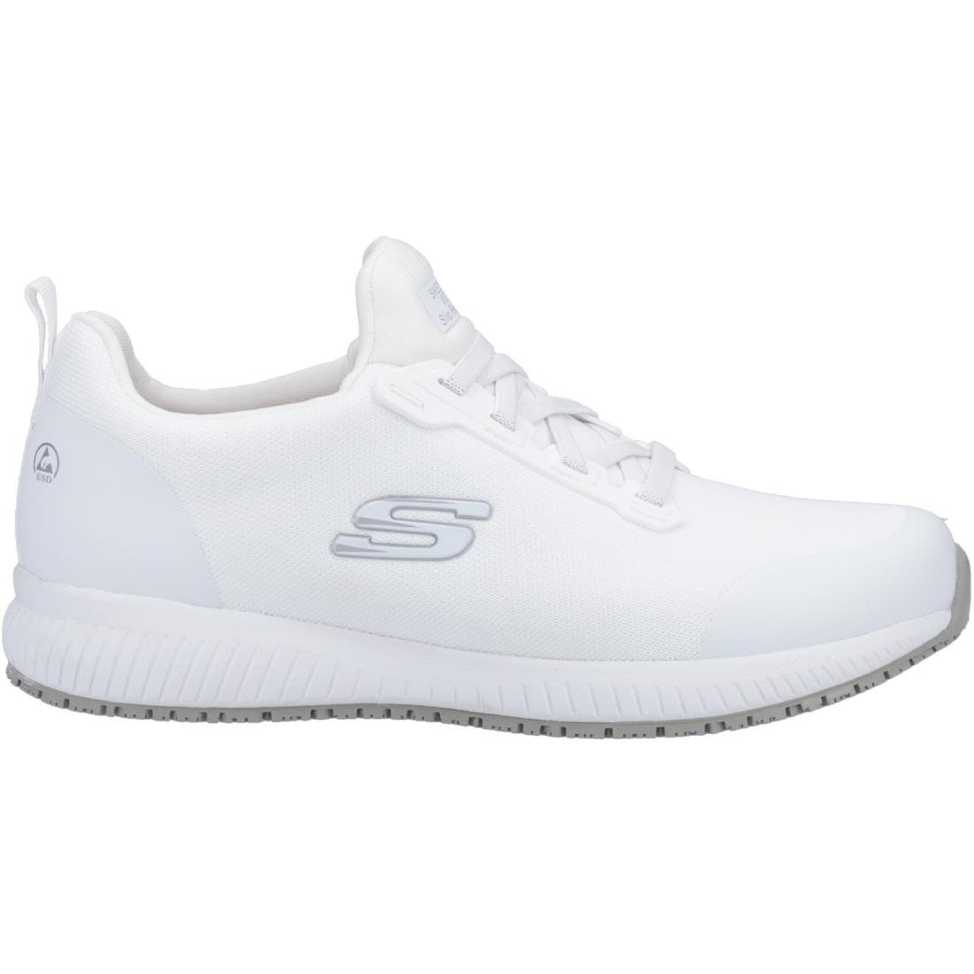BA157-45 Skechers Slip Resistant Squad Myton Trainers White 45