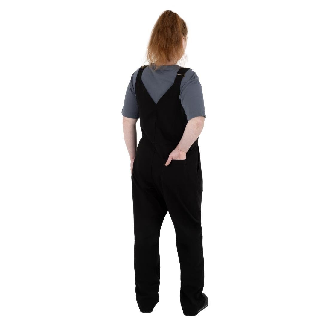 BA172-S Southside Bib & Brace Cotton Canvas Dungarees Cotton Black S