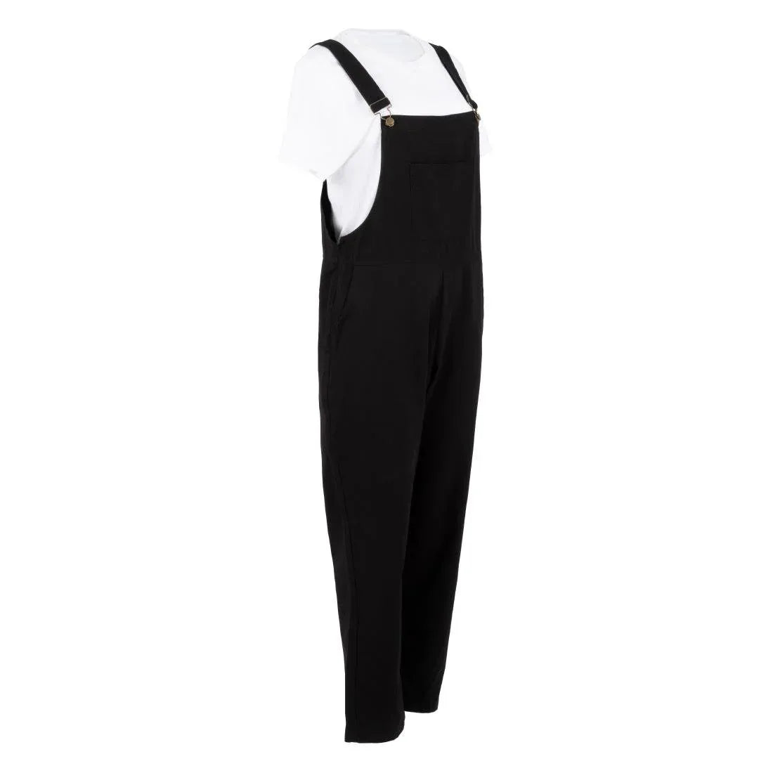 BA172-XL Southside Bib & Brace Cotton Canvas Dungarees Cotton Black XL