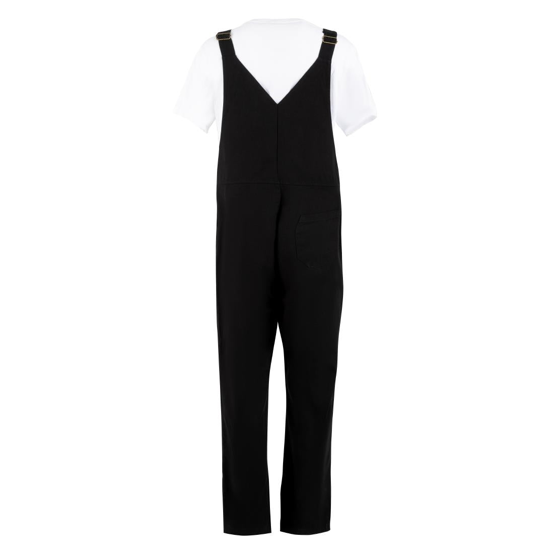 BA172-L Southside Bib & Brace Cotton Canvas Dungarees Cotton Black L