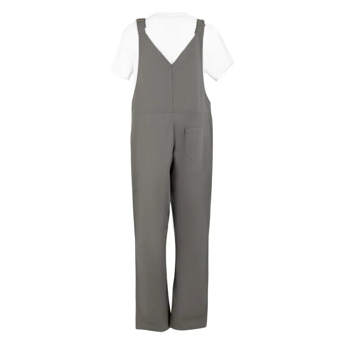 BA173-XL Southside Bib & Brace Cotton Canvas Dungarees Khaki Black XL
