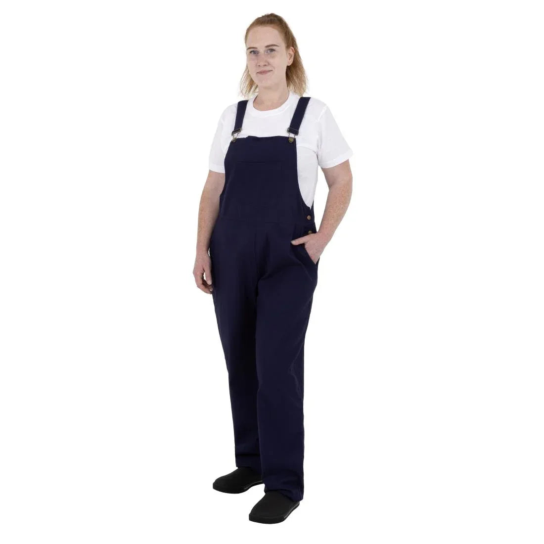 BA174-S Southside Bib & Brace Cotton Canvas Dungarees Navy S