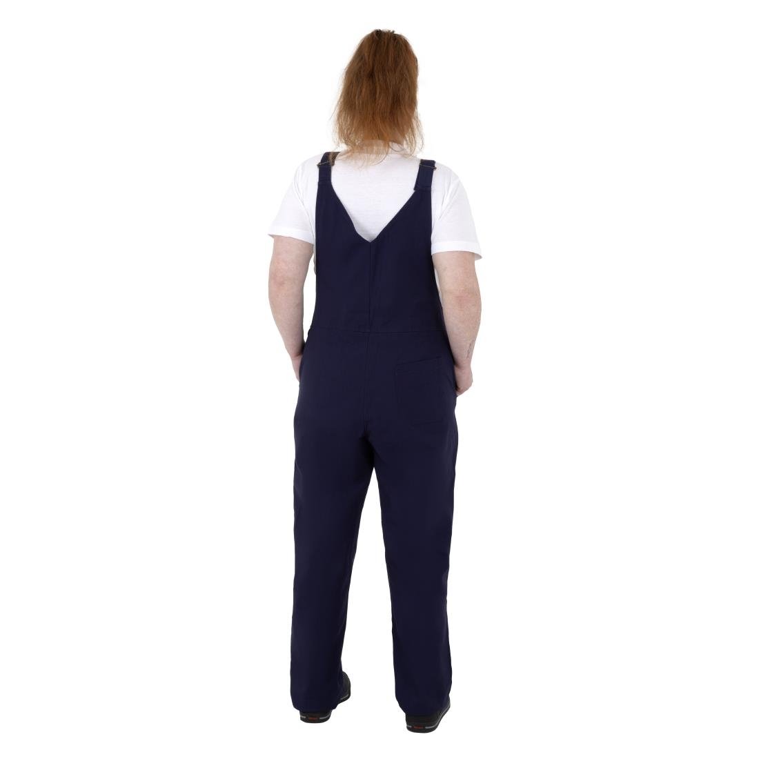 BA174-XL Southside Bib & Brace Cotton Canvas Dungarees Navy XL