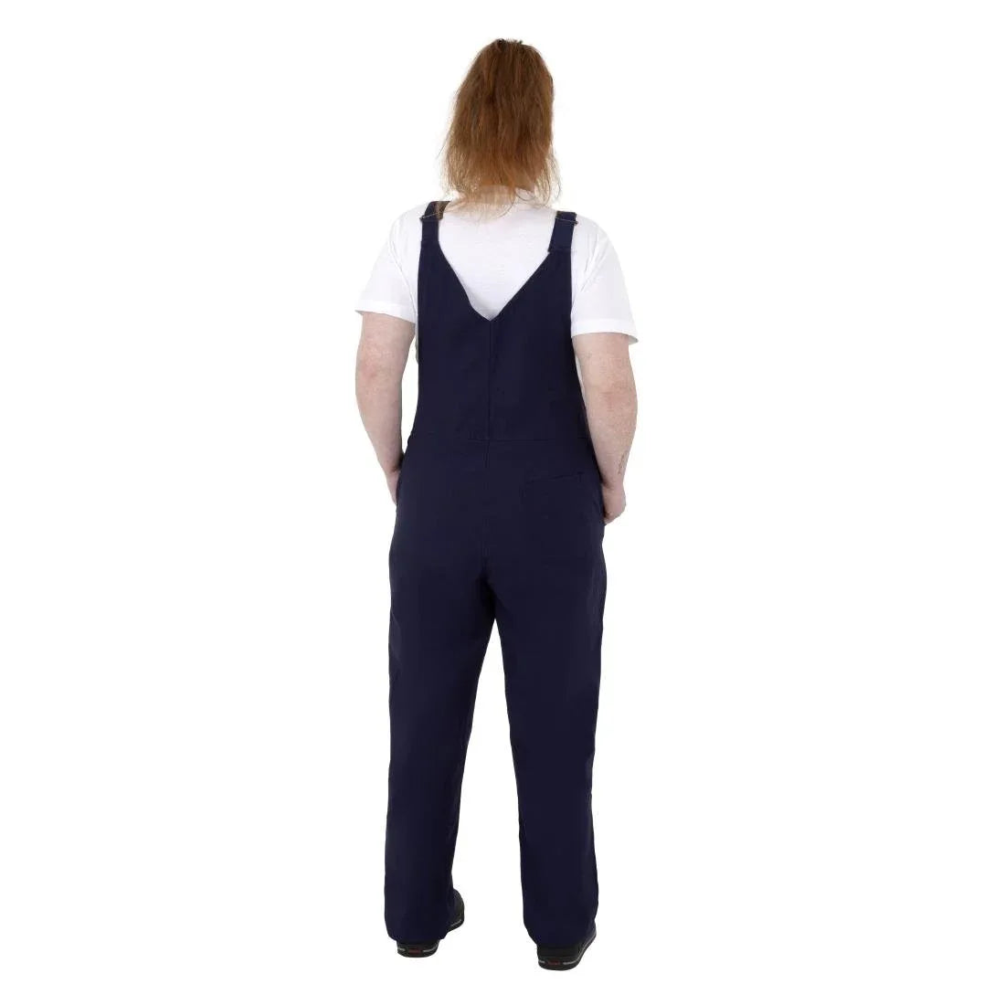 BA174-M Southside Bib & Brace Cotton Canvas Dungarees Navy M