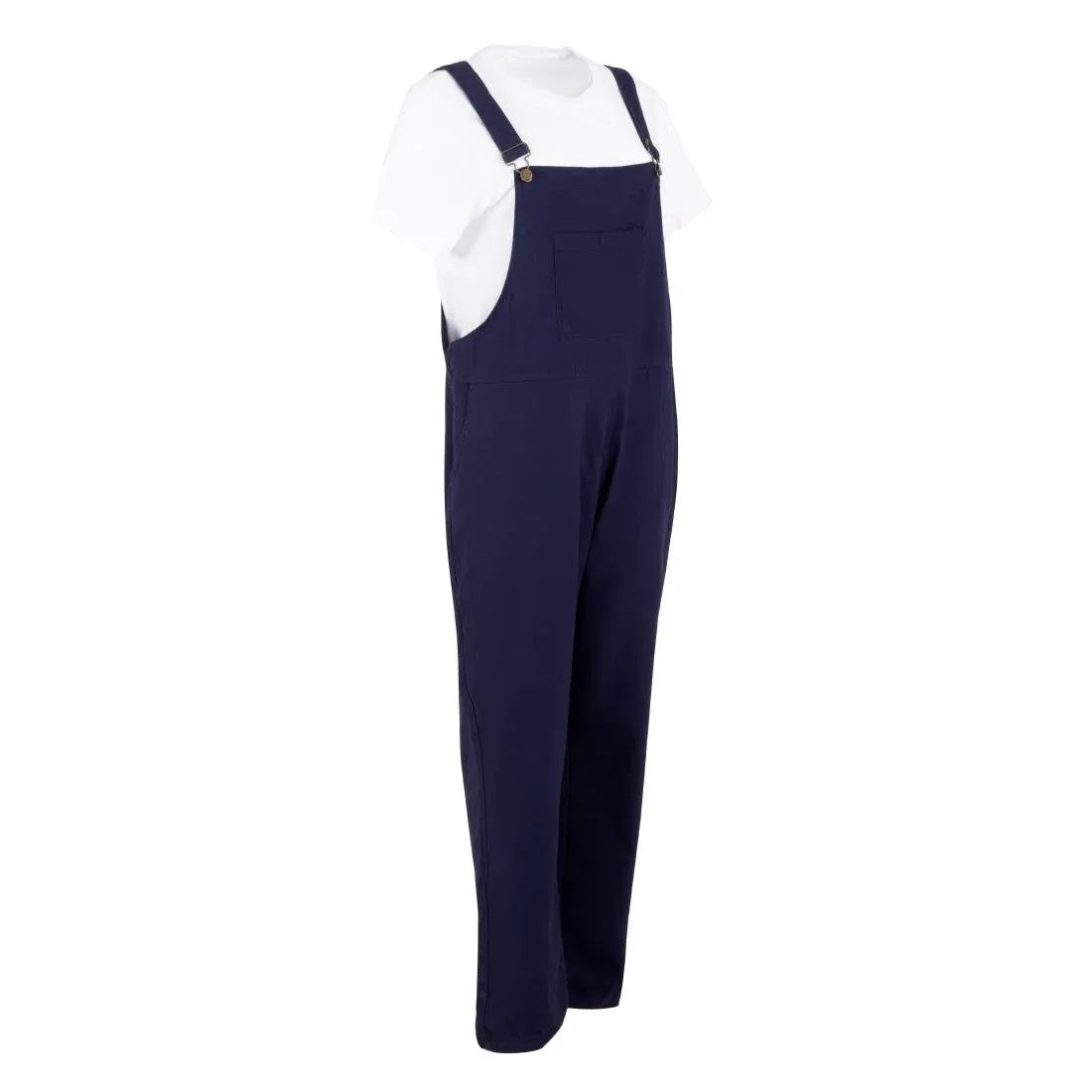 BA174-L Southside Bib & Brace Cotton Canvas Dungarees Navy L