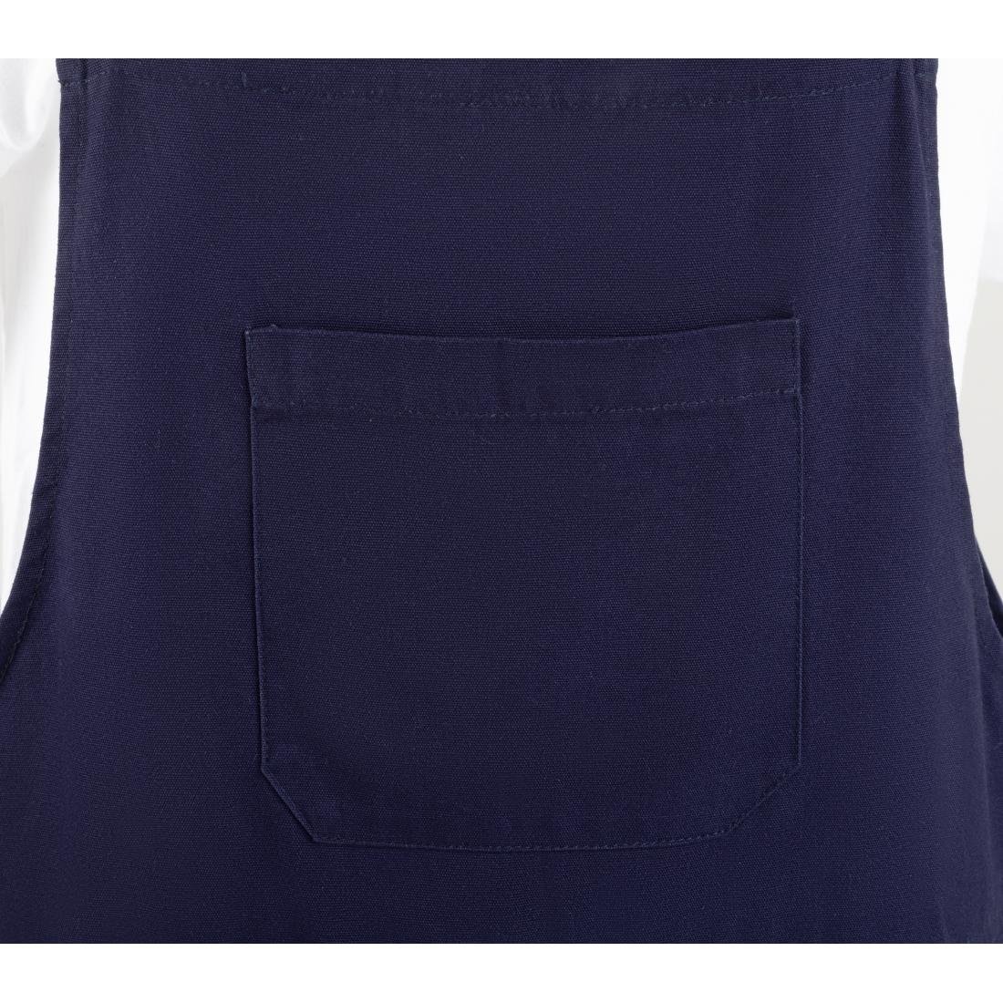 BA174-M Southside Bib & Brace Cotton Canvas Dungarees Navy M