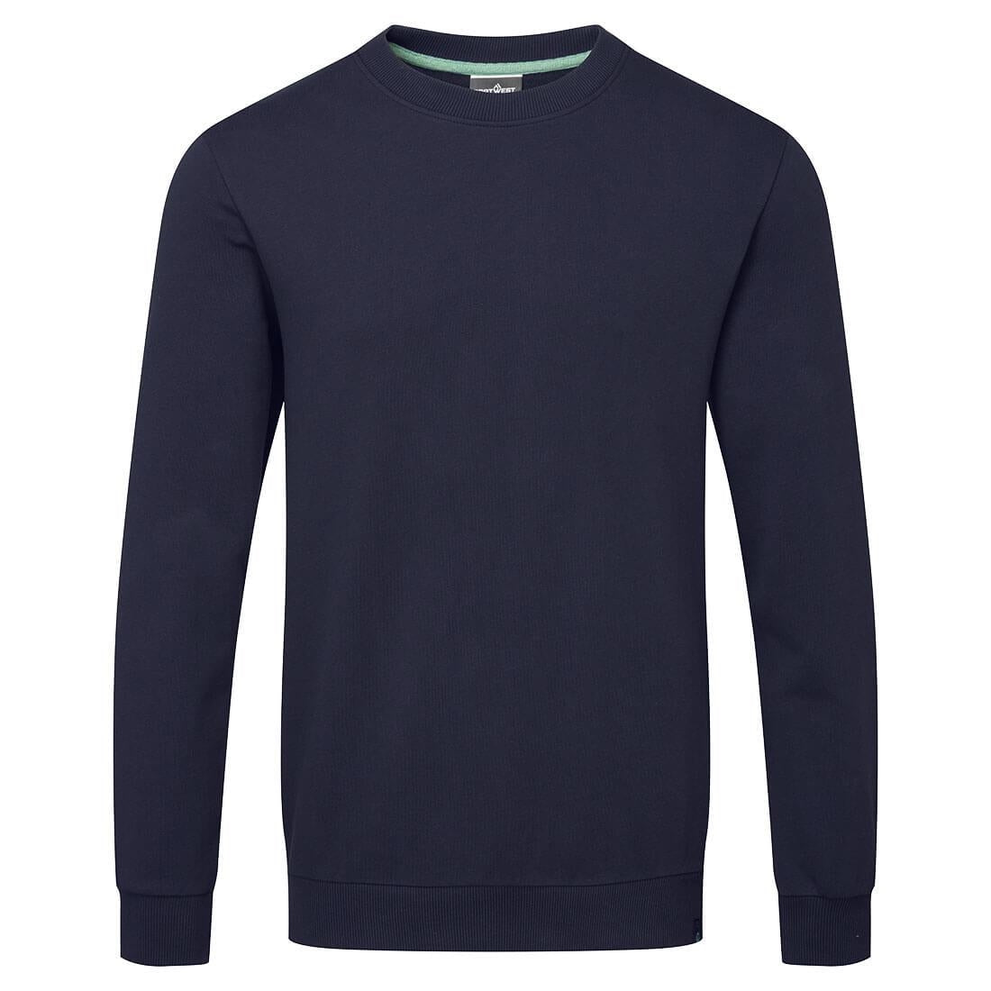 BA181-L Portwest Navy Organic Cotton Recyclable Sweatshirt Size L