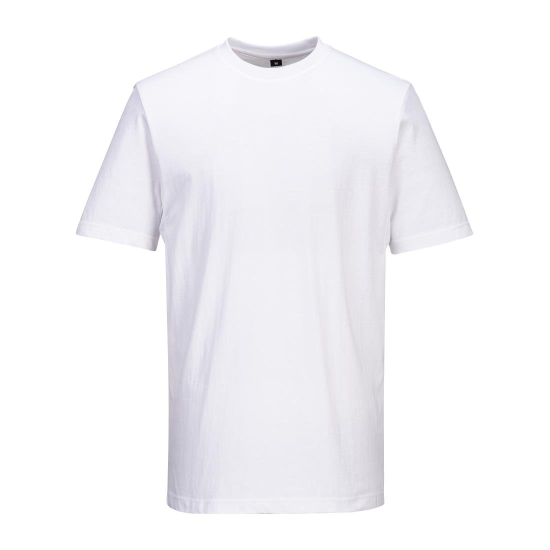 BA189-XL Portwest Chef T-Shirt Mesh White Size XL