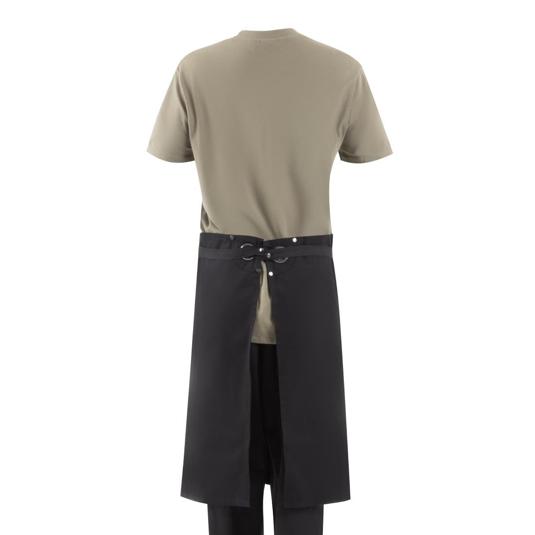 BA203 Southside Cotton Canvas Bistro Apron Black