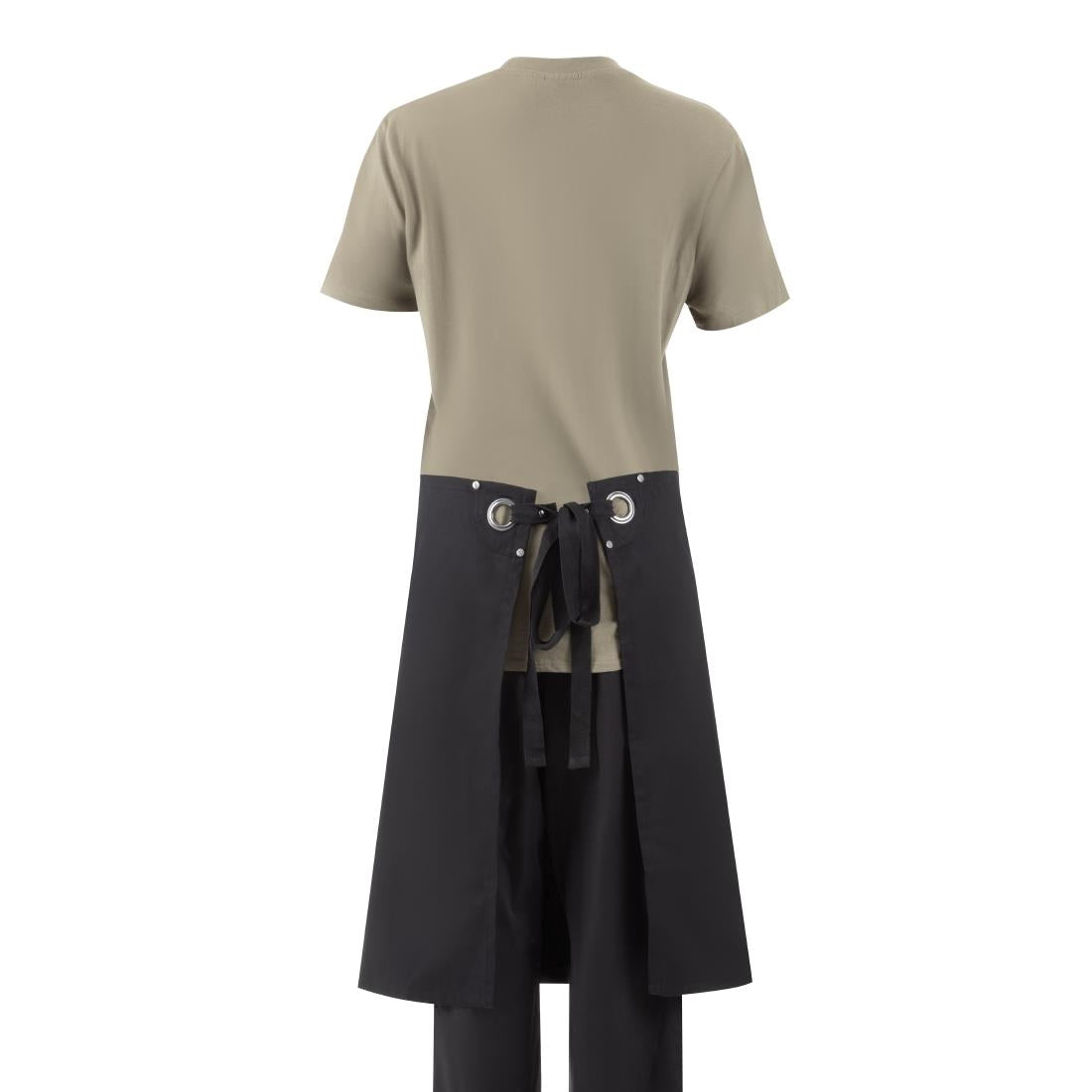 BA203 Southside Cotton Canvas Bistro Apron Black