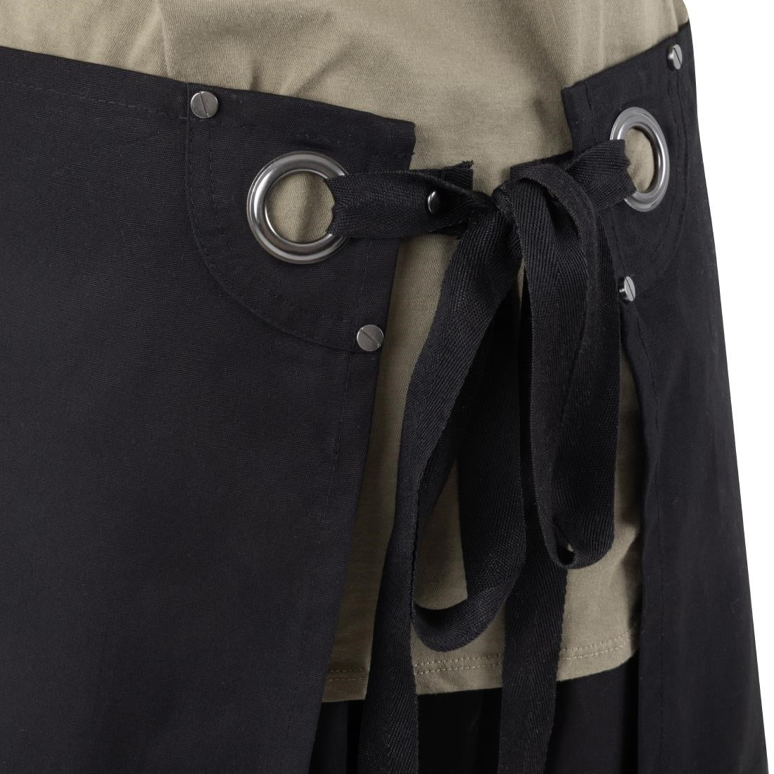 BA203 Southside Cotton Canvas Bistro Apron Black