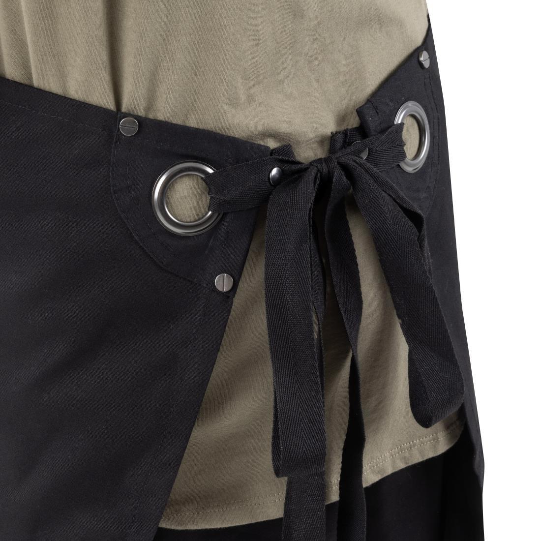 BA202 Southside Cotton Canvas Waist Apron Black