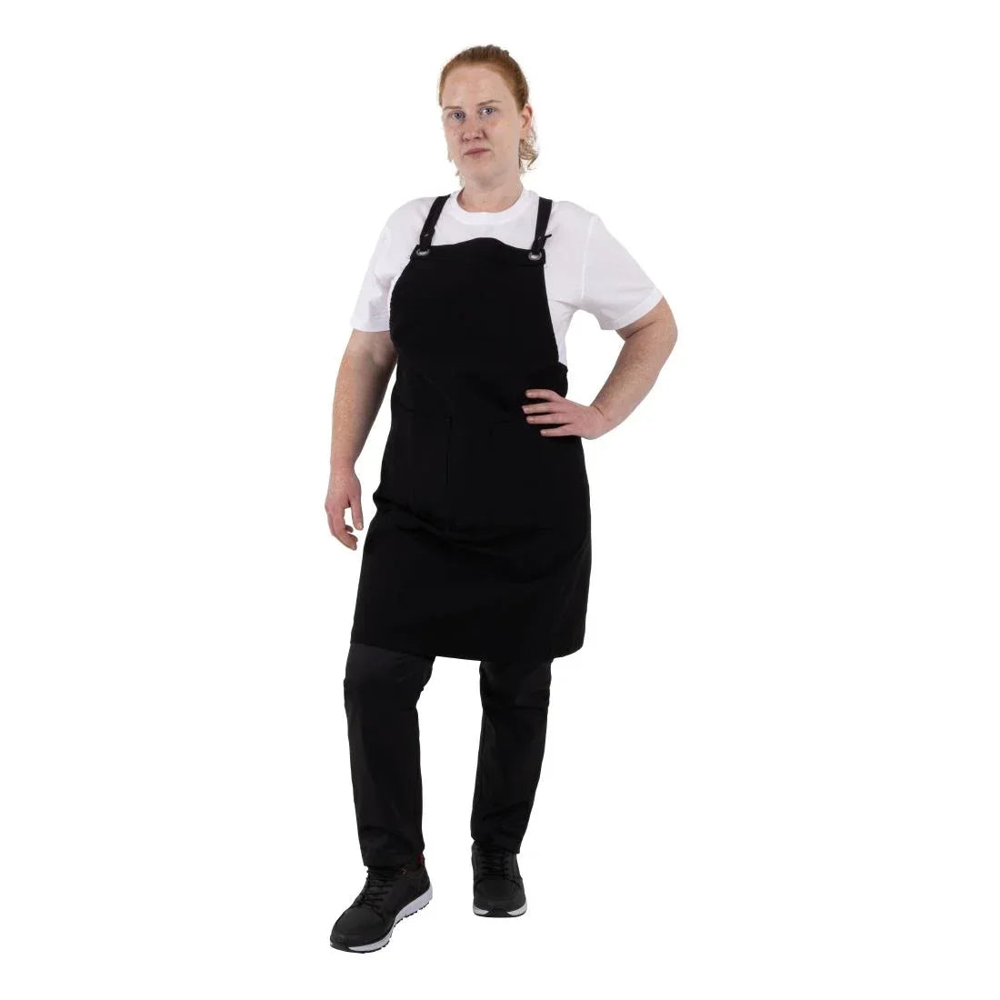BA204 Southside Cotton Canvas Bib Apron Black
