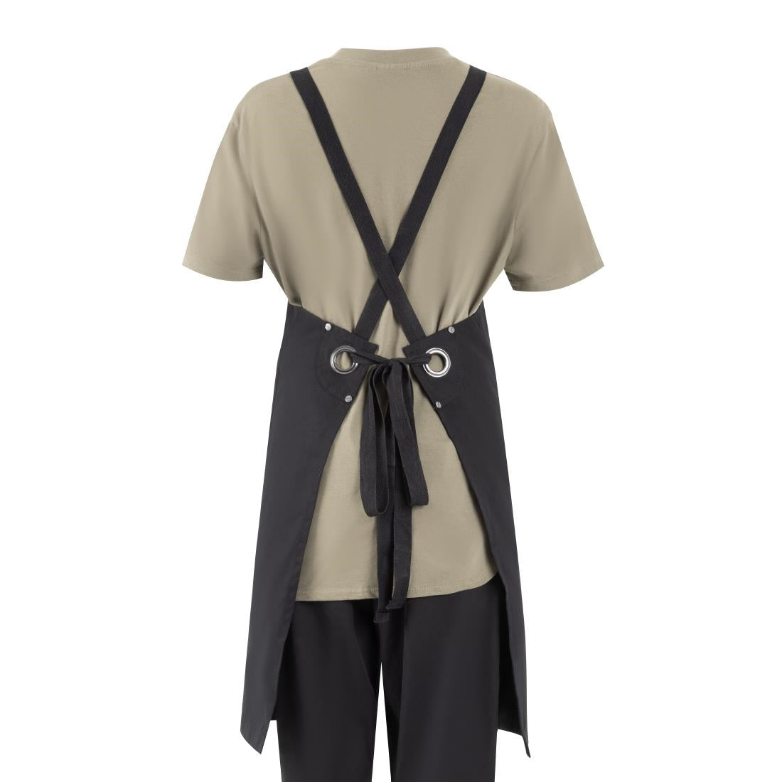 BA204 Southside Cotton Canvas Bib Apron Black