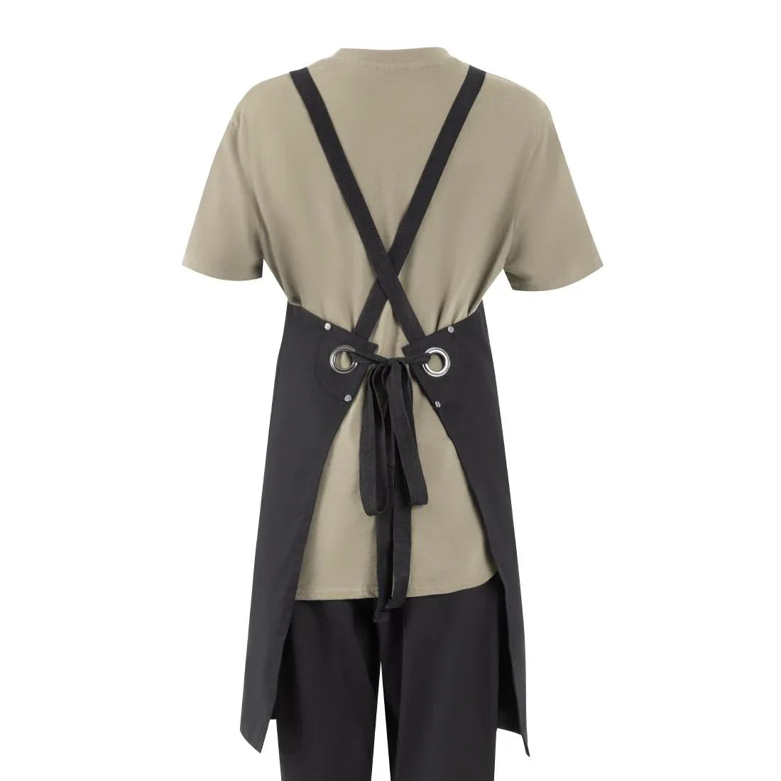 BA204 Southside Cotton Canvas Bib Apron Black