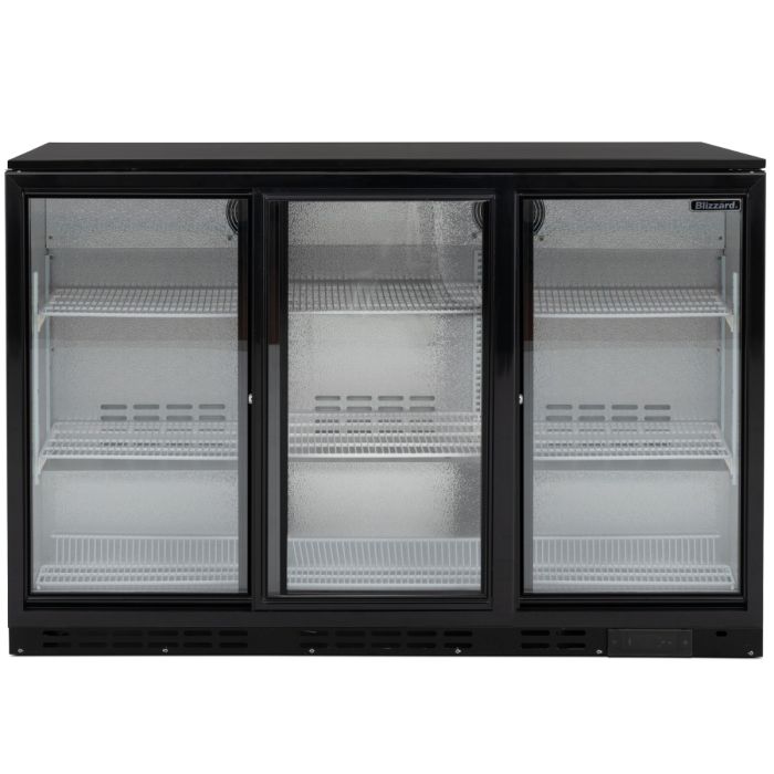 Blizzard Triple Sliding Glass Door Bottle Cooler BAR3SL 338x275ml bottles