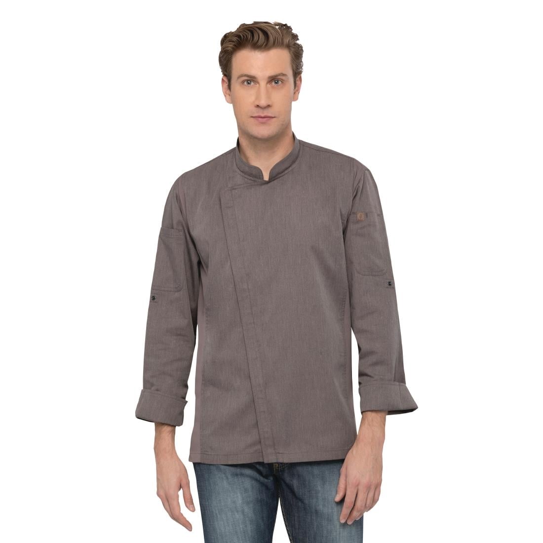 Unisex Chef Works Hartford Unisex Chef Jacket Graphite S
