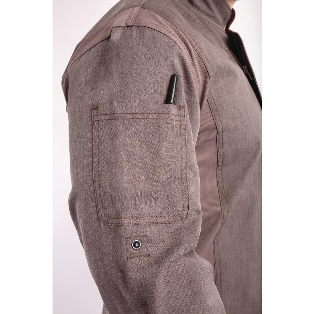 Unisex Chef Works Hartford Unisex Chef Jacket Graphite S