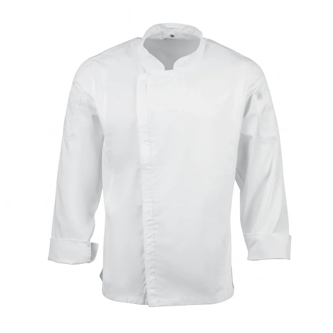 BB264-XXL Chef Works Unisex Hartford Lightweight Chef Jacket White Size XXL