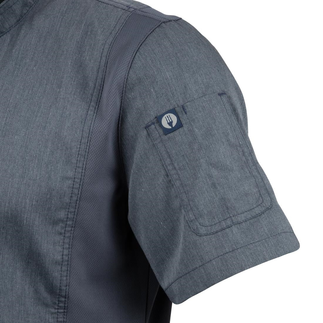 Chef Works Springfield Unisex Chef Jacket Ink Blue S