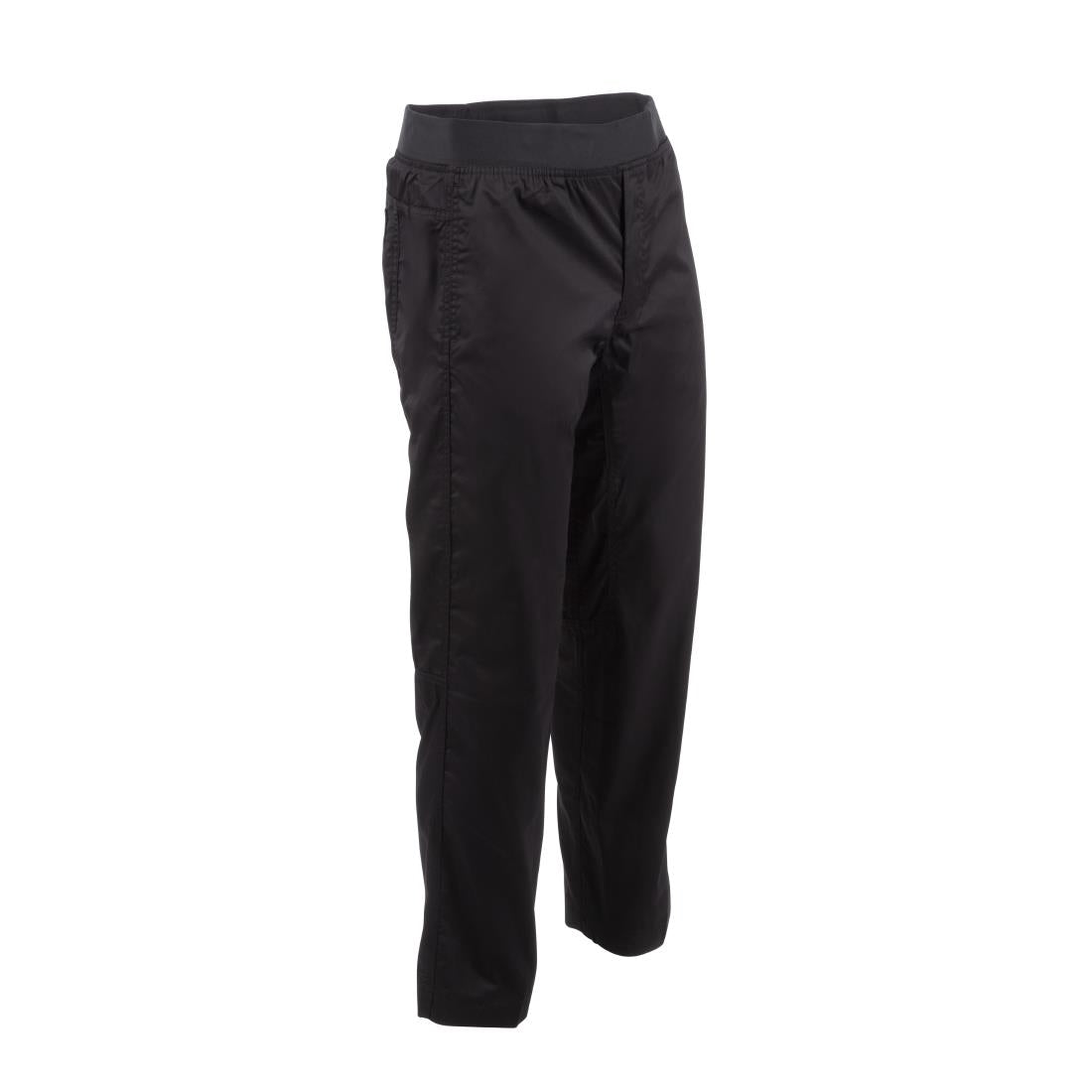 Chef Works Men's Lightweight Slim Trouser Black Size XL