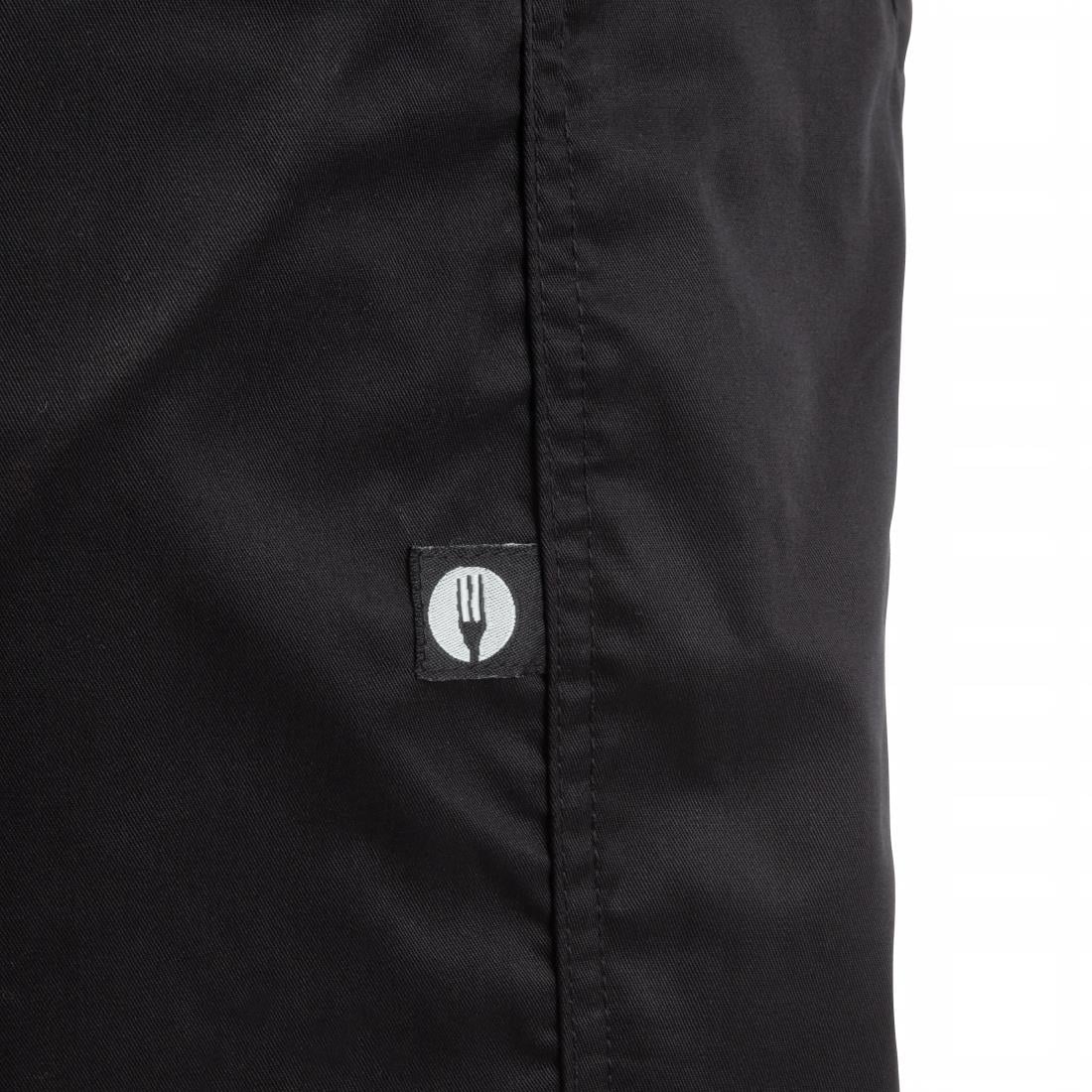 Chef Works Men's Lightweight Slim Trouser Black Size XL