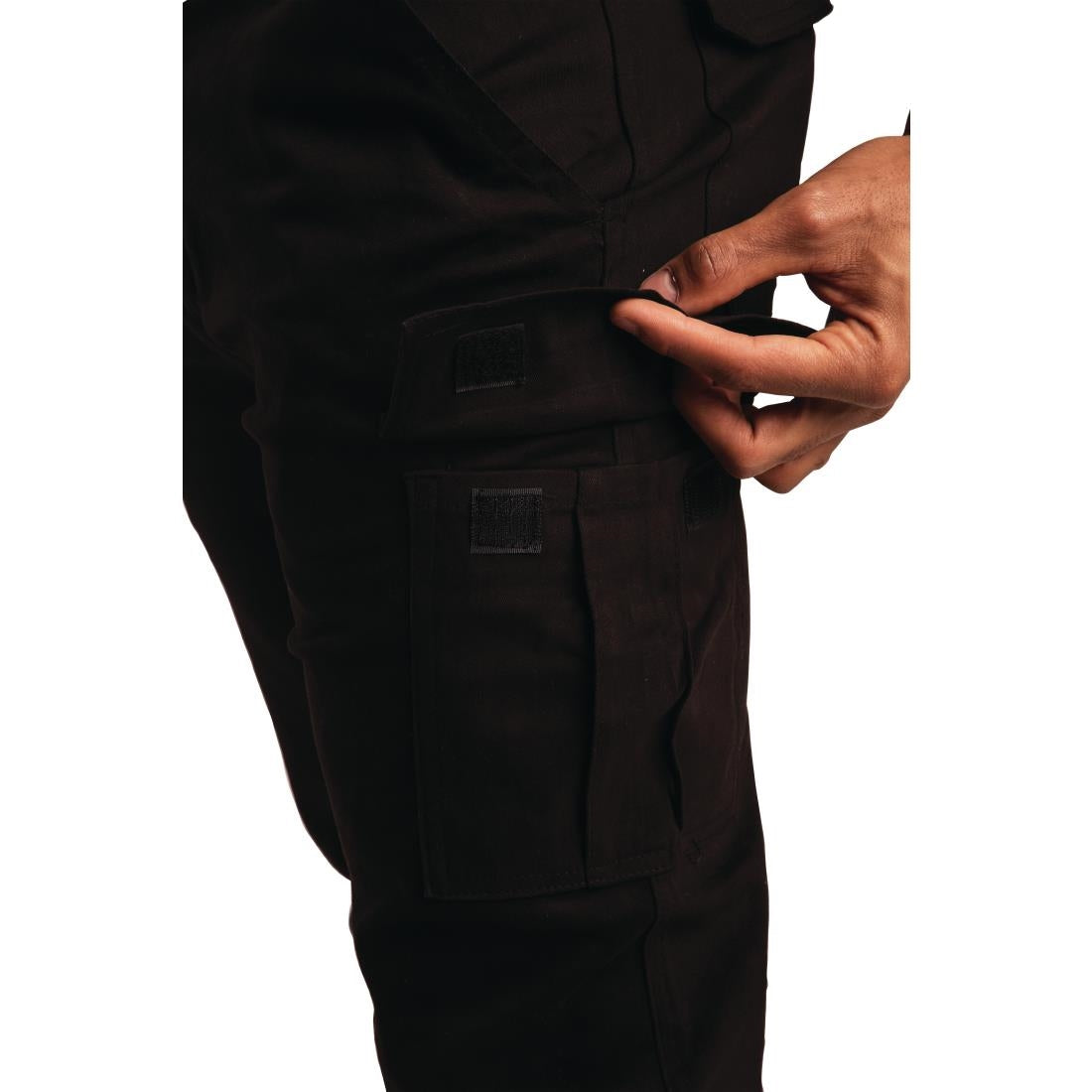 BB463 Stretch Slim Combat Trousers Black