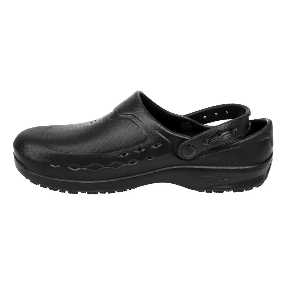 BB569-37 Shoes for Crews Zinc Clogs Black - JD Catering Equipment Solutions Ltd