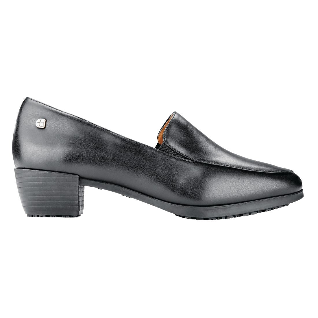 BB605-36 Shoes for Crews Envy Slip On Dress Shoe Black Size 36