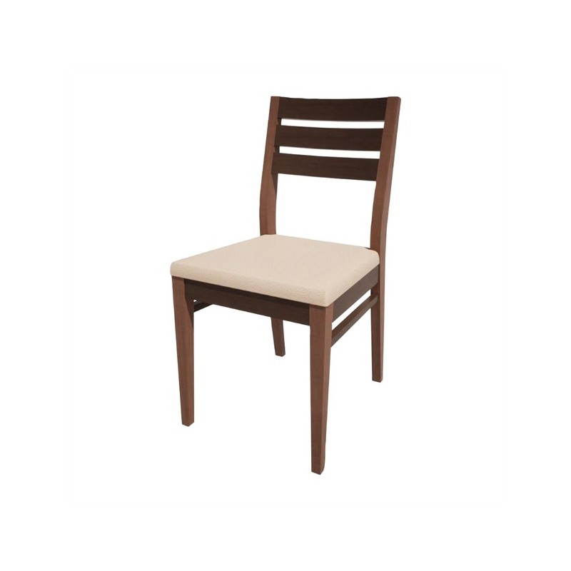 HS353 Bolero Bespoke Marty A Side Chair in Cream/Wenge