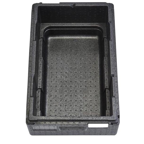 BW010 Cambro GoBox Full-Size Top Load 8" Deep Large Handles Black