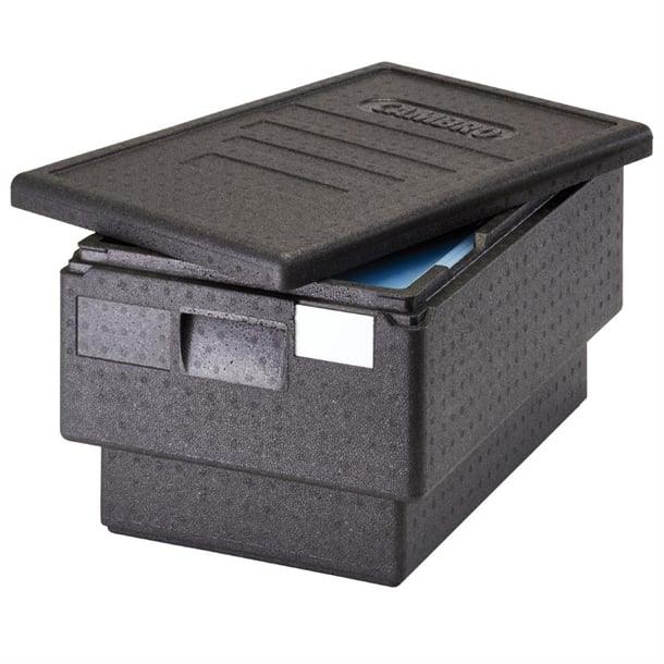 BW010 Cambro GoBox Full-Size Top Load 8" Deep Large Handles Black