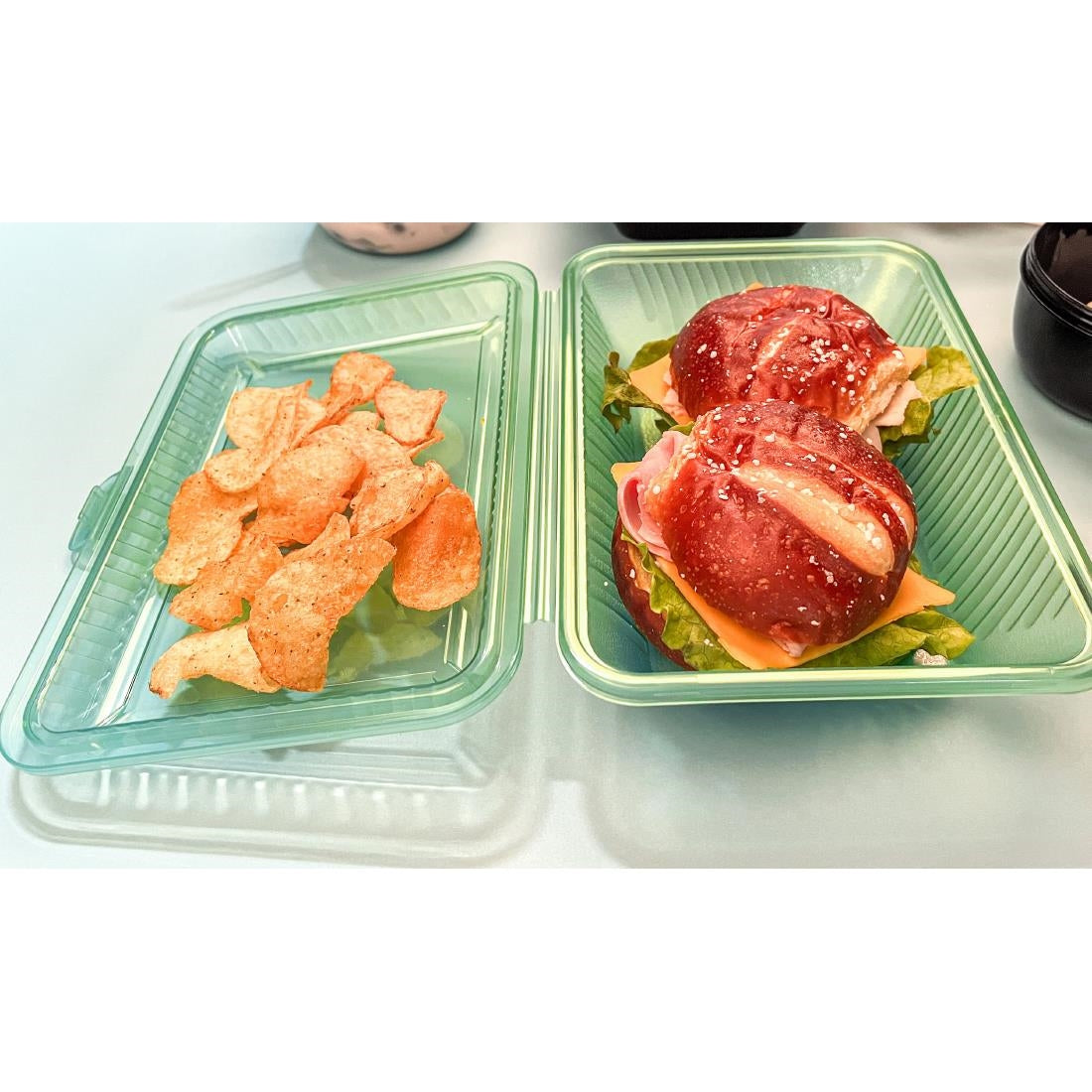 FSG Returnables Standard Meal Container Jade Green 1000ml (12 Pack)