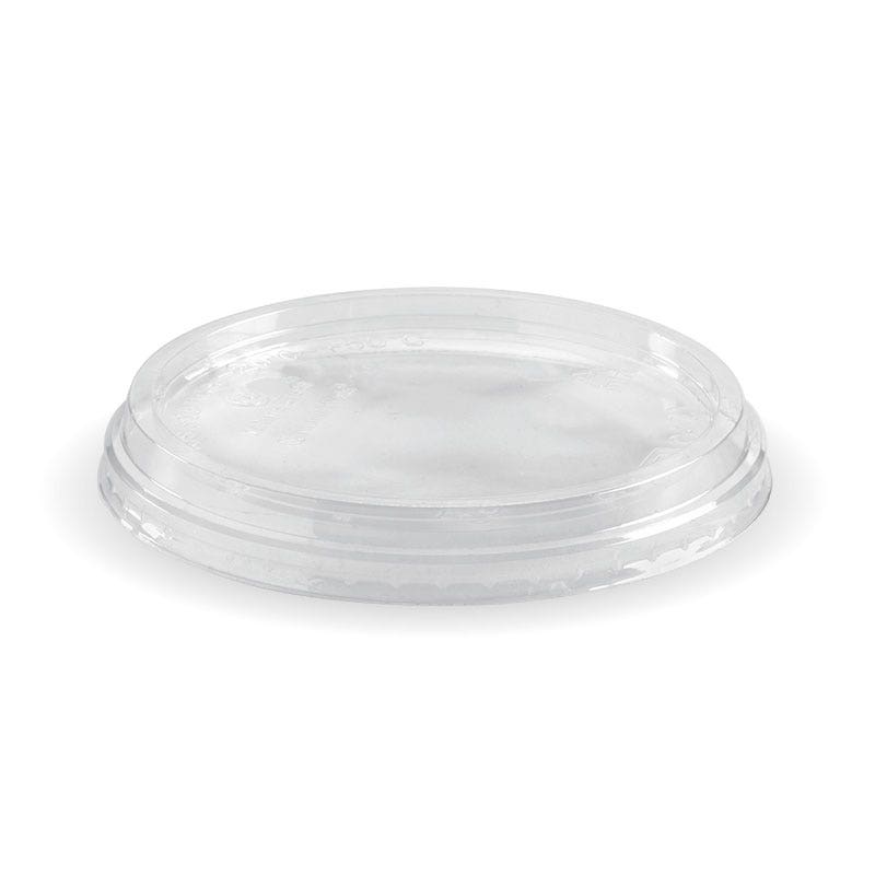 PLA BioBowl Lid - Clear - 240-960ml - 500/ctn - clear - BioPak commercial catering consumable