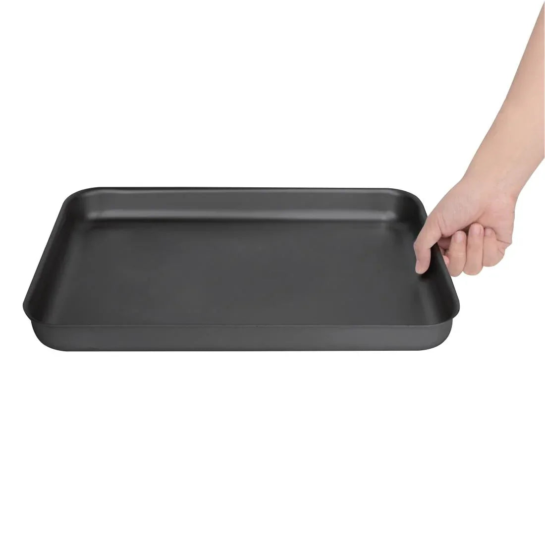 C061 Vogue Anodised Aluminium Bakewell Pan 370mm - JD Catering Equipment Solutions Ltd