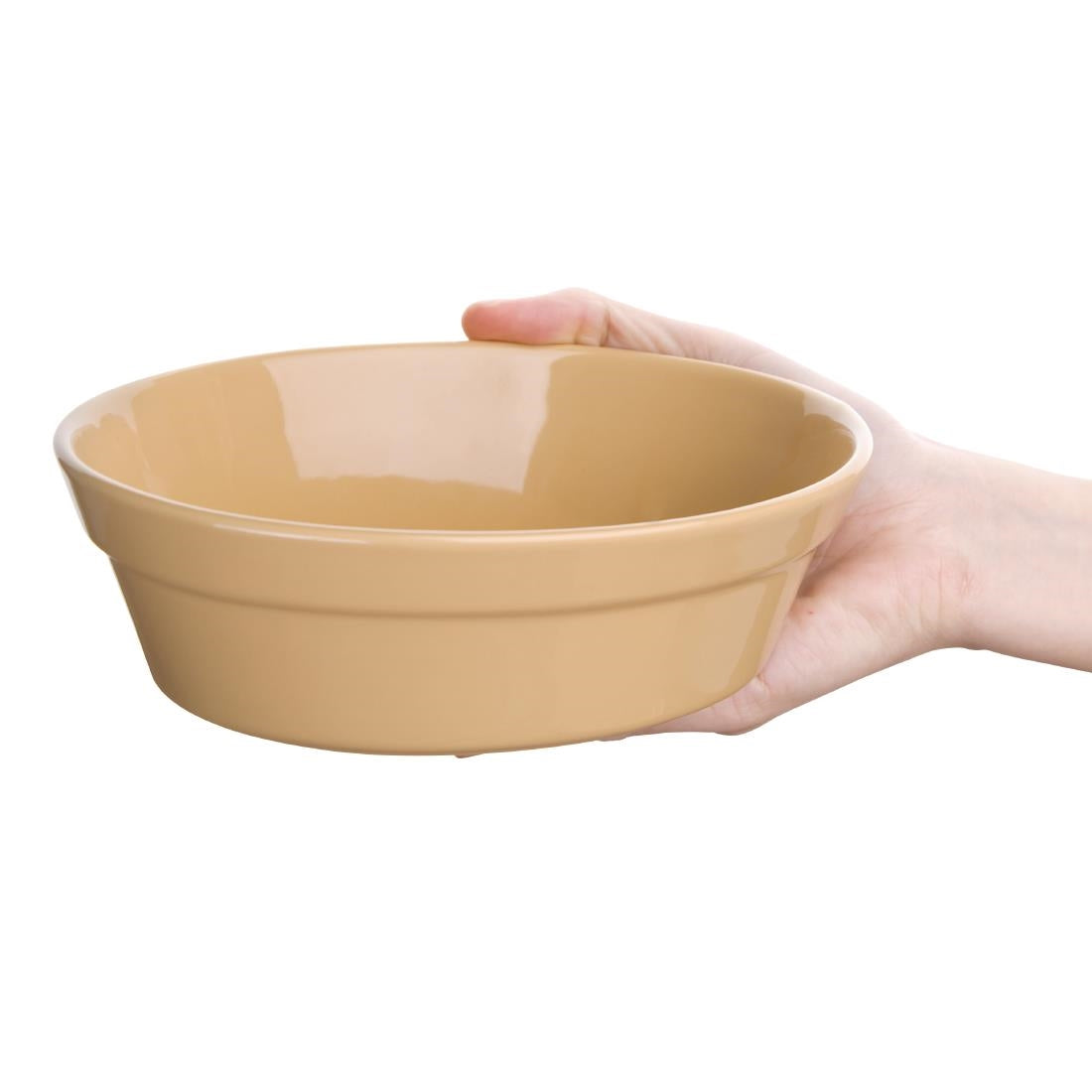 C109 Olympia Stoneware Oval Pie Bowls 180 x 133mm (Pack of 6)