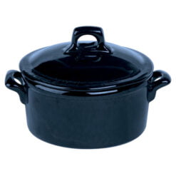 Pack Size 6 - Rustico Stoneware Azul Lidded Casserole 12x5.5cm/5"x2.25" 42.5cl/15oz - C11270