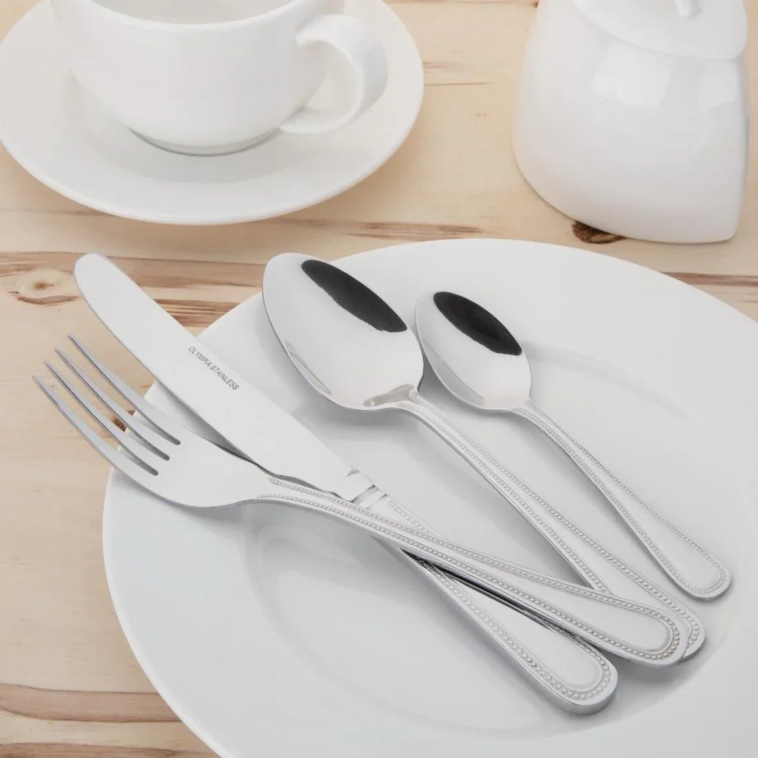 C130 Olympia Bead Teaspoon (Pack of 12) - JD Catering Equipment Solutions Ltd