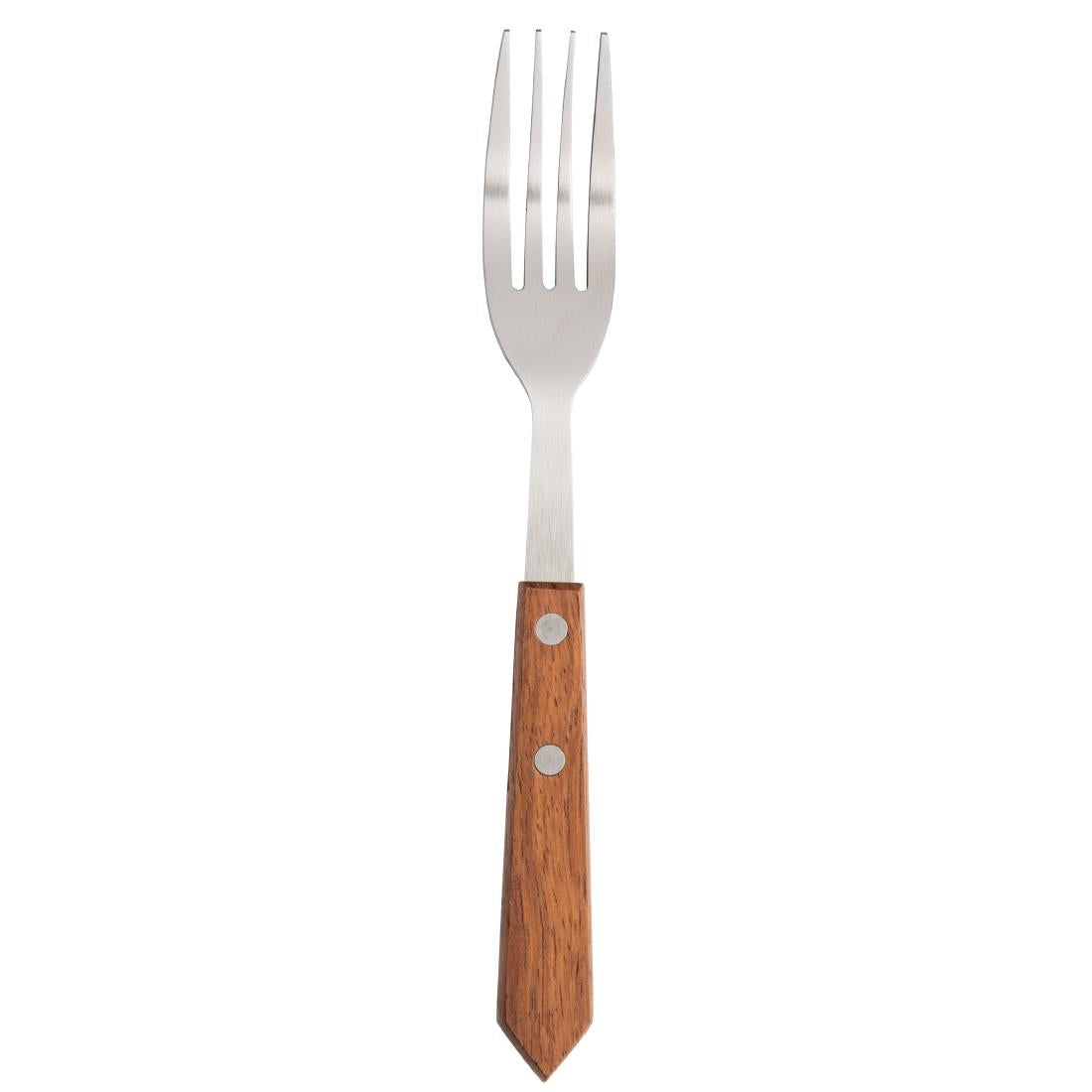 C137 Olympia Steak Forks Wooden Handle (Pack of 12)