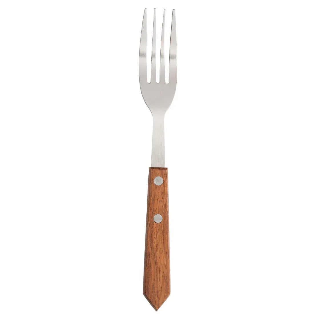 C137 Olympia Steak Forks Wooden Handle (Pack of 12) - JD Catering Equipment Solutions Ltd