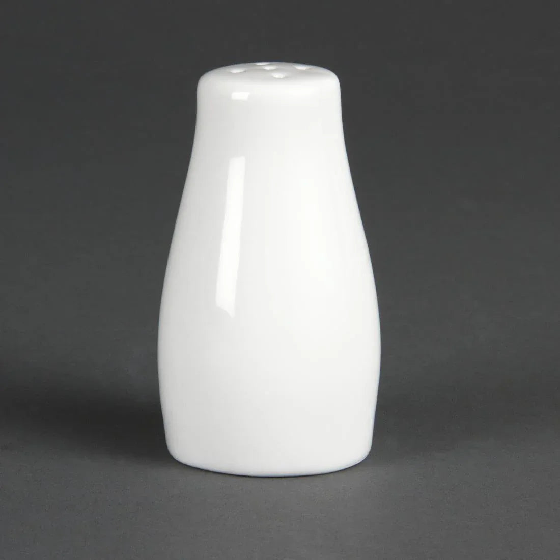 C214 Olympia Whiteware Pepper Shakers 90mm (Pack of 12) - JD Catering Equipment Solutions Ltd
