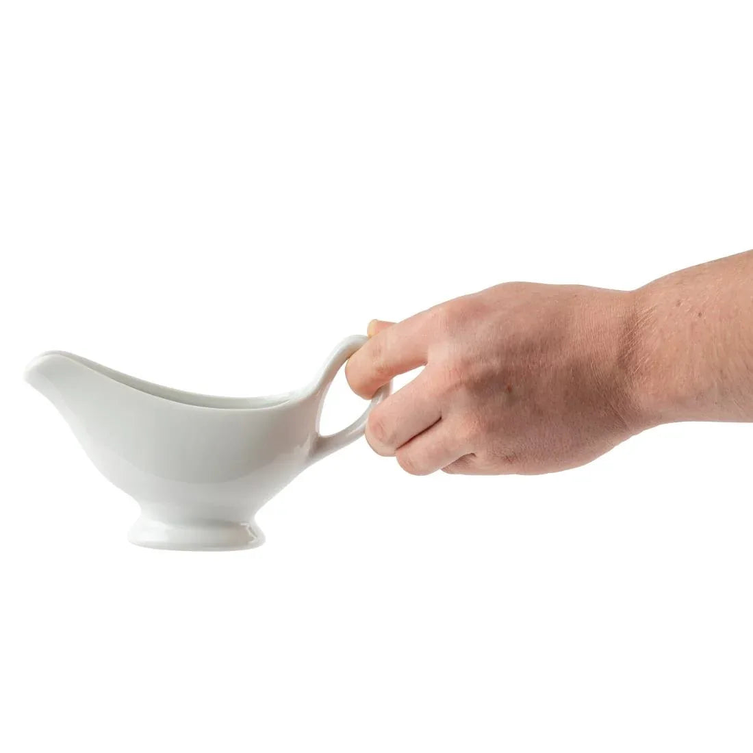C243 Olympia Whiteware Gravy Boats 215ml 7½oz (Pack of 6)