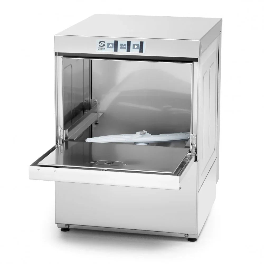 Sammic Commercial glasswasher · Glass-Pro line GP-40B 400 basket 13amp Drain Pump