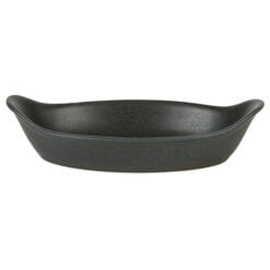 Pack Size 12 - Rustico Stoneware Rustico Carbon Oval Eared Dish 25cm - C31202