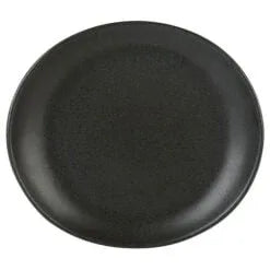 Pack Size 12 - Rustico Stoneware Rustico Carbon Bistro Oval Plate 29.5cm - C31305