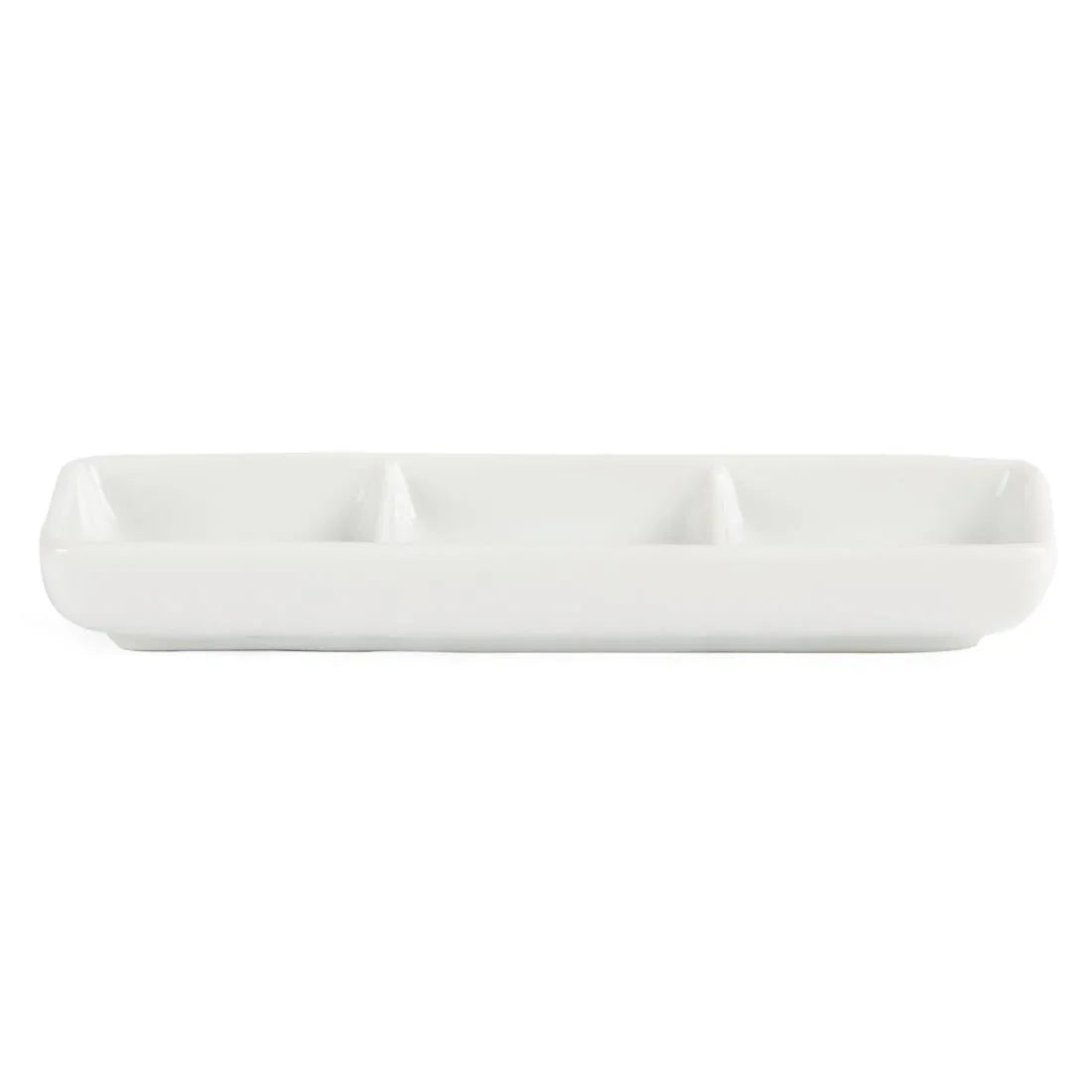 C336 Olympia Whiteware 3 Section Dishes (Pack of 12) - JD Catering Equipment Solutions Ltd