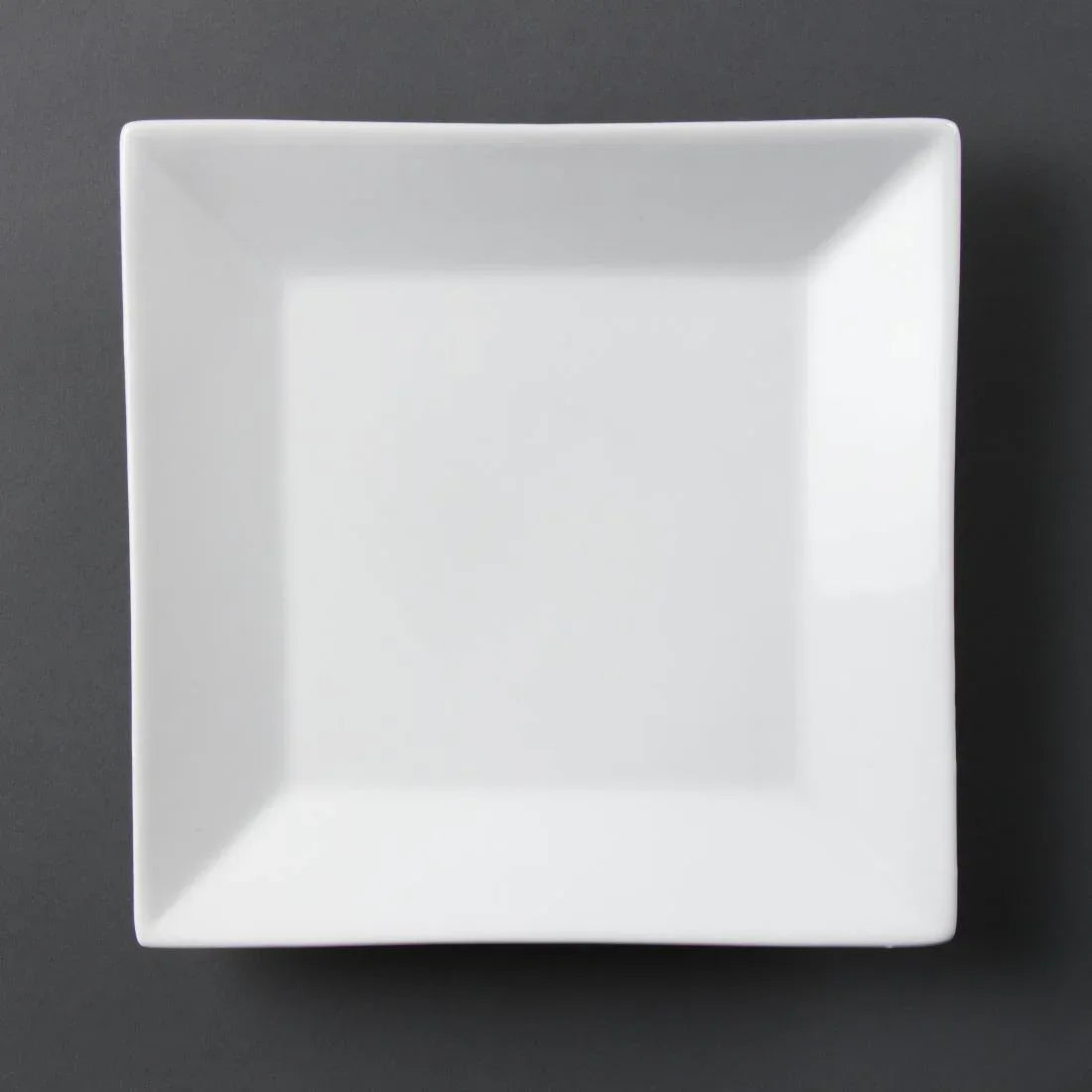 C360 Olympia Whiteware Square Plates Wide Rim 250mm (Pack of 6) - JD Catering Equipment Solutions Ltd