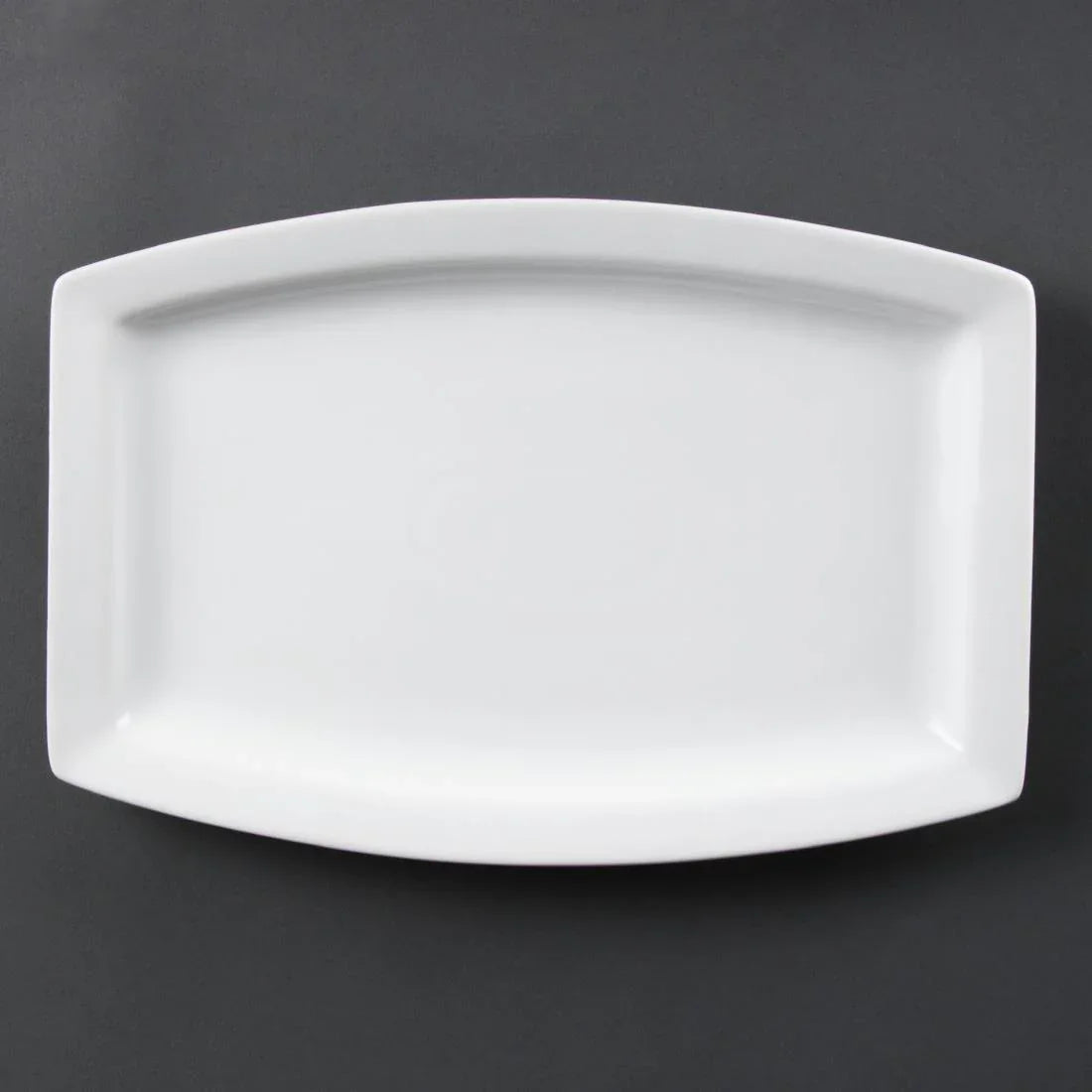 C361 Olympia Whiteware Rectangular Plates 320mm (Pack of 6) - JD Catering Equipment Solutions Ltd